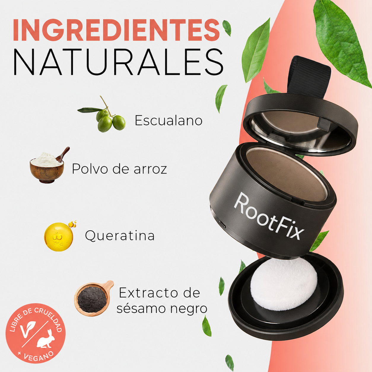 Ingredientes naturales de la fórmula RootFix